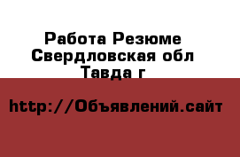 Работа Резюме. Свердловская обл.,Тавда г.